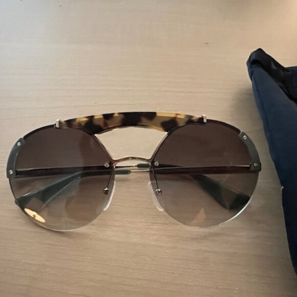 Prada Women\'s SPR52U SZ60A7 Fashion Pilot aviator sunglasses main image 5